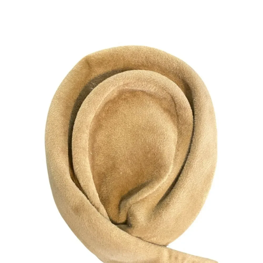 Vintage Florence Reichman Camel Tan Fascinator Hat